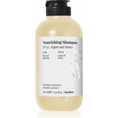 FarmaVita Backbar Nourishing vyživujúci šampón pre obnovu a posilnenie vlasov 250 ml