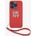 DKNY PU Leather Stack Logo Wrist Strap Back Cover за iPhone 15 Pro Red DKNY DKNY | Cherven | ЖЕНИ | UNI