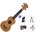 Mahalo MS1TBR SET Transparent Brown Сопрано укулеле (MS1TBR-SET)