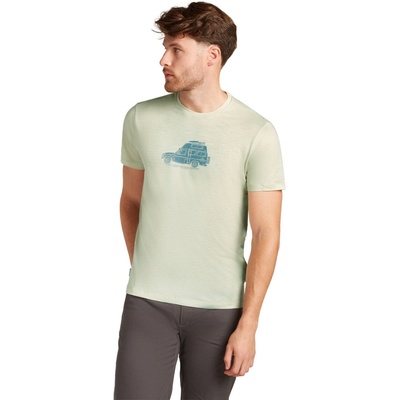 Icebreaker Pánské tričko Mens Merino 150 Tech Lite SS Tee Cosy Camper Ashen