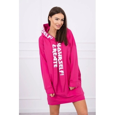 šaty s kapucňou MI0042 fuchsia