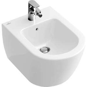Villeroy & Boch Subway 2.0 - Окачено биде, 375x565 mm, с CeramicPlus, алпийско бяло 540000R1 (540000R1)