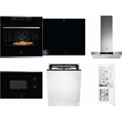 Set Electrolux KOBCS31X + LIR60433B + LFT426X + LMS2203EMX + EEM69410L + ENT6TF18S