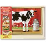 Melissa & Doug 13793 Дървен пъзел животни от фермата к-я (13793)