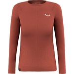 Salewa Дамско мериносово термобельо Salewa Women's Zebru Responsive L/S Tee Merino base layer - Etruscan Red - размер 40 (EU) (115-1305-0415)