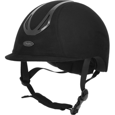 Choplin Jezdecká ochranná helma Aero Velvet shiny black