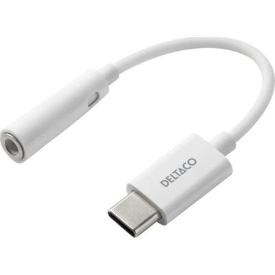 Deltaco USBC-1145, USB-C samec/Jack 3.5mm samica