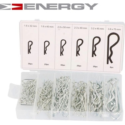 Energy NE00634 ZÁVLAČKY DVOJITĚ OHÝBANÉ OCELOVÉ