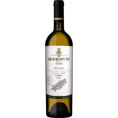 Mikrosvín Pálava pozdní sběr Flower Line 2024 12,5% 0,75 l (čistá fľaša)
