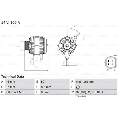 Generátor BOSCH 0 986 082 410