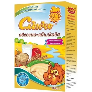 Слъчно Слънчо овесено ябълкова млечна каша - 200 г