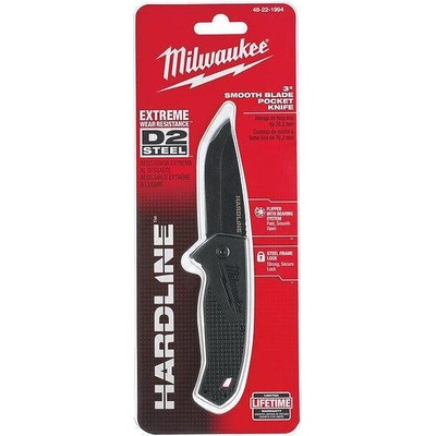 Milwaukee сгъваем нож 76 мм HARDLINE Smooth (48221994)