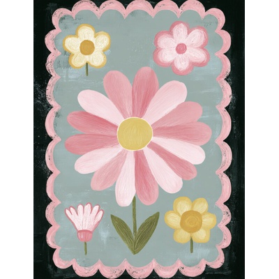 Takoy Panel na ušití dětské deky Wellsoft fleece 145x110 květinový Pinkie