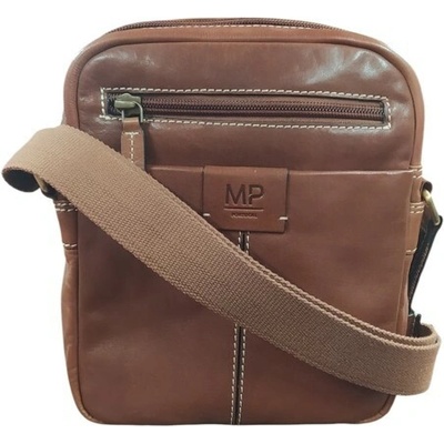 Marta Ponti pánská kožená Crossbody koňaková C240006 camel