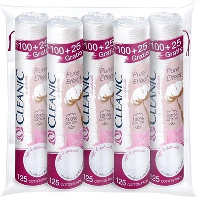CLEANIC Pure Effect okrúhle 5× 125 ks