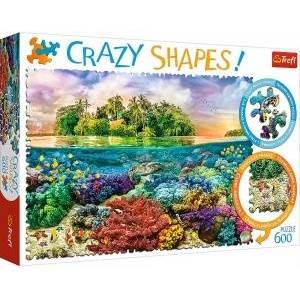 Trefl Puzzle - 600 Crazy Shapes - Tropical Island 11113
