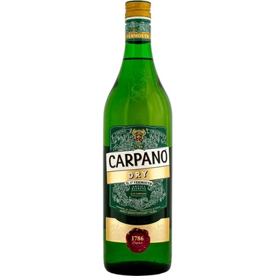 Carpano Dry 18% 1 l (čistá fľaša)