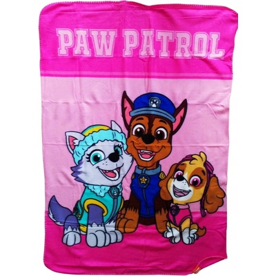 FARO Fleece deka Paw Patrol růžová