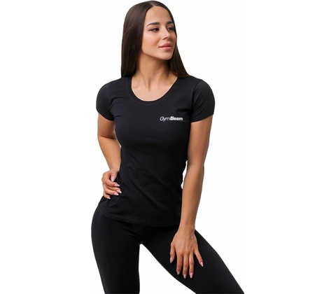 GymBeam Dámske tričko Basic Black