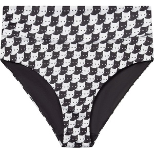 DEDICATED Дамско бикини долнище DEDICATED Women's Bikini Pants Slite Bikini bottom - Pepita Cats Black (150-1789-1612)