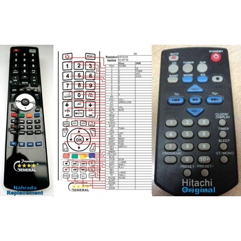 GENERAL HITACHI AX-M71E - съвместимо дистанционно управление на марката General (AX-M71E)