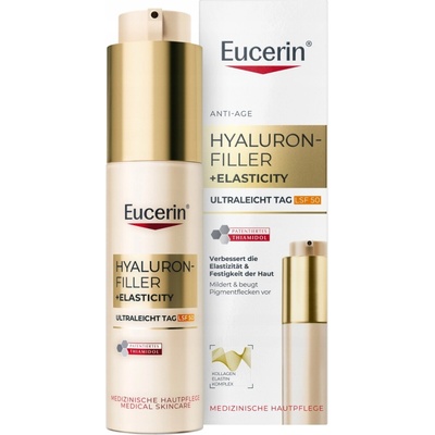 Eucerin Hyaluron Filler Elasticity lehký denní krém s bází SPF50 50 ml – Zbozi.Blesk.cz