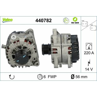 Alternátor VALEO RE-GEN REMANUFACTURED 440782