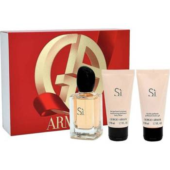 Giorgio Armani Si Gift Set - EDP 50 ml + Body Lotion 50 ml + Shower Gel 50 ml за жени