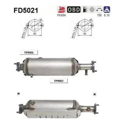AS Filtr pevných částic ASA FD5021