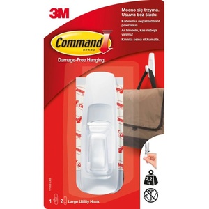 COMMAND ЗАКАЧАЛКА 3m command 1бр l max 2.2кг БЯЛА (3530022)