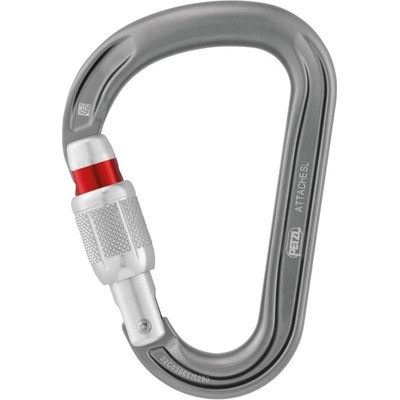 Petzl ATTACHE SCREW LOCK HMS карабинер с ключалка, сив (M038AA01)