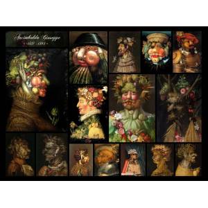 Grafika Art Puzzle - Puzzle Arcimboldo Giuseppe - Collage - 2 000 piese