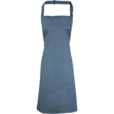 Premier Workwear Klasická zástera za krk PR150 Steel Pantone 6545 72 x 86 cm