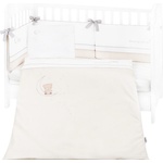KikkaBoo Бебешки спален комплект с бродерия Kikkaboo - Dream Big, 70 х 140, Beige, 6 части (41101060130)