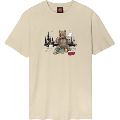 Santa Cruz Braun Pizza Bear T-Shirt Blond Wood