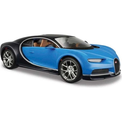 Maisto Bugatti Chiron modrá BU 1:24