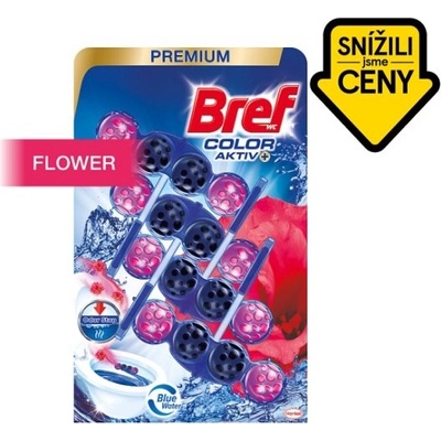 Bref Power Aktiv Quattro WC bloky Flower 4 x 50 g – Zboží Dáma