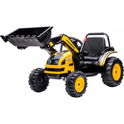 Mamido dětský elektrický traktor s lopatou žlutá