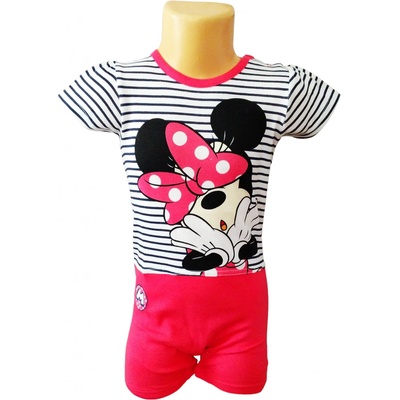 Eplusm Overal MINNIE letní s proužky růžový – Hledejceny.cz