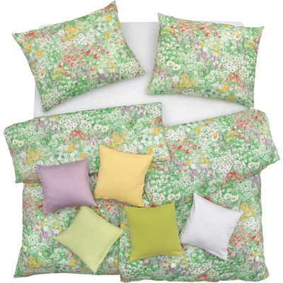 SCANquilt obliečky satén Design summer dream zelené 140x200 70x90