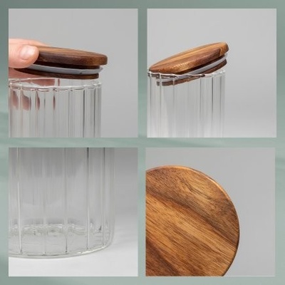 Kela Zásobná dóza Dorothea sklo transparentné 27,0 x 9,0 cm 1,5 l