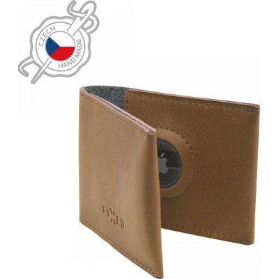 Fixed peňaženka pre AirTag z pravej hovädzej kože FIXWAT SMMW2 BRW hnědá