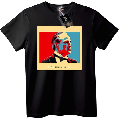 NOONEBRAND Тениска Кръстникът Поп Арт - 7XL, Black