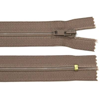 Spirálový zip no.5 nerozepínací 16cm béžovo-hnědý
