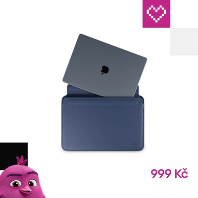 EPICO Kožený obal pro Apple MacBook Air/Pro 13,3" - tmavě modrý 9911141300032