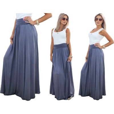 Fashionweek dlhá letni sukňa z vzdušného materialu MAXI MF5 / M266 jeans