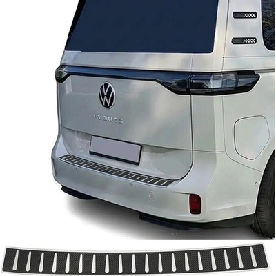 Omtec Nerezový kryt + karbónová fólia hornej hrany zadného nárazníka VW ID. Buzz 2022+