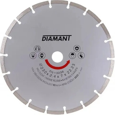 Diamant Levior Diamantový rozbrušovací kotouč 230 x 22,2 x 3 mm 21123