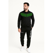 Tuta visa triacetato nero verde