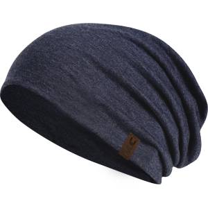 P. A. C P. A. C. Мъжка зимна шапка (beanie) P. A. C. Badlo Slouch Beanie - Navy - размер One Size (204-9382-0311)
